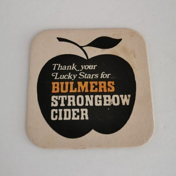 Vintage Bulmer Cider Scorpio Coaster 3.75" Beer Mat 2-Sided Zodiac Scorpion - Picture 4 of 5